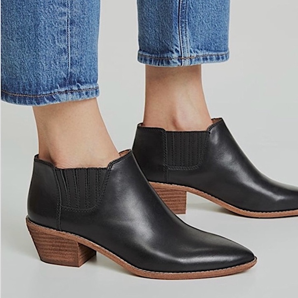 MADEWELL Sonia Low Chelsea Ankle Booties, Size: 10, M3461